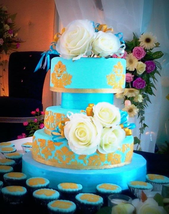 tiffany blue and gold